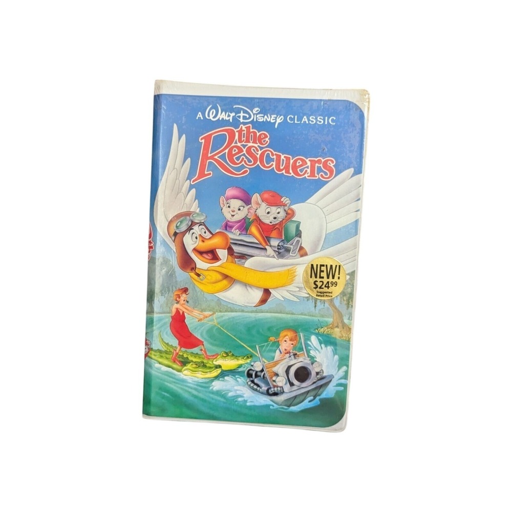 Walt Disney Classic The Rescuers VHS Factory‎ Sealed Diamond Edition Clamshell